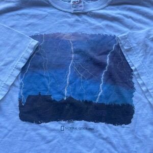 Vintage‎ National Geographic Big Front Print Tee Size 2XL